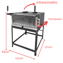 Ver imagem 3 de Forno de Pizza Industrial à Gás com Infravermelho 95x95cm - MR Fogões