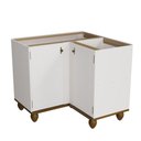 Ver imagem 1 de Balcão Retrô Canto 2p Off White-nogueira Cozinha