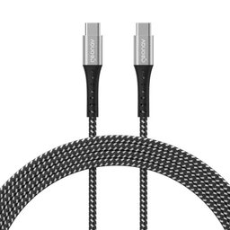 Cabo Usb-c para Usb-c Geonav 1,2m Nylon Trançado Preto 1,20m - 2