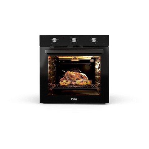 Forno Elétrico de Embutir Philco PFE85 86L 2800W Vidro Duplo Preto 220V
