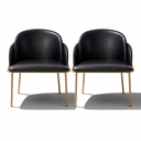 Ver imagem 1 de Kit 6 Cadeira Aurora de Mesa de Jantar e Recepção Courissimo:Preto