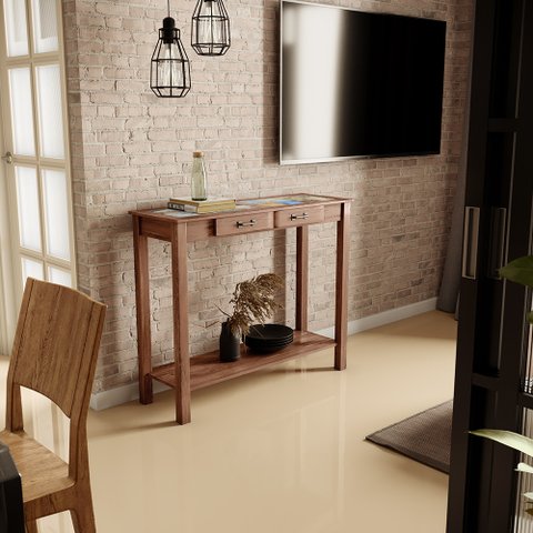 Aparador Sala de Estar New Rústico W02 Madeira Maciça Imbuia