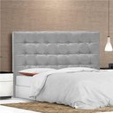 Ver imagem 6 de Cabeceira Queen Pequim P04 160 Cm Suede Cinza Tca 940