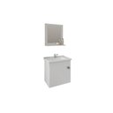 Ver imagem 1 de Gabinete de Banheiro Balcão Suspenso Iris C/ Cuba 44cm e Espelheira 40cm Branco - Mgm