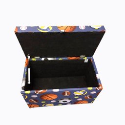 Puff Baú 68cm - Bola - 100% Mdf - com Pistão Á Gás - 4