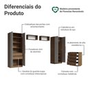 Ver imagem 4 de Quarto Infantil com 2 Guarda-Roupas Neo 2 Aéreos 1 Cômoda Rustic/Crema Madesa 03