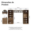 Ver imagem 2 de Quarto Infantil com 2 Guarda-Roupas Neo 2 Aéreos 1 Cômoda Rustic/Crema Madesa 03