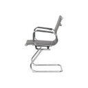 Ver imagem 3 de Cadeira de Escritório Interlocutor Stripes Fixa Pu Cinza