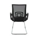 Ver imagem 4 de Cadeira de Escritório Basic Diretor Fixa Tela Mesh Preta Base Cromada