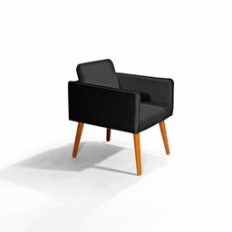 Poltrona Destak Suede Redenobre Cor:preto; - 3