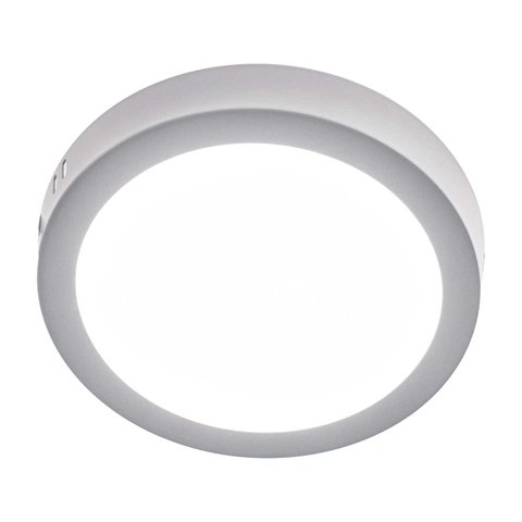 Painel Plafon LED 12W Luminária Sobrepor Redondo Branco Frio ST535