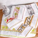 Ver imagem 1 de Kit 12 Pano de Copa Buongusto Atoalhado Algodão Felpudo 44x65 Branco