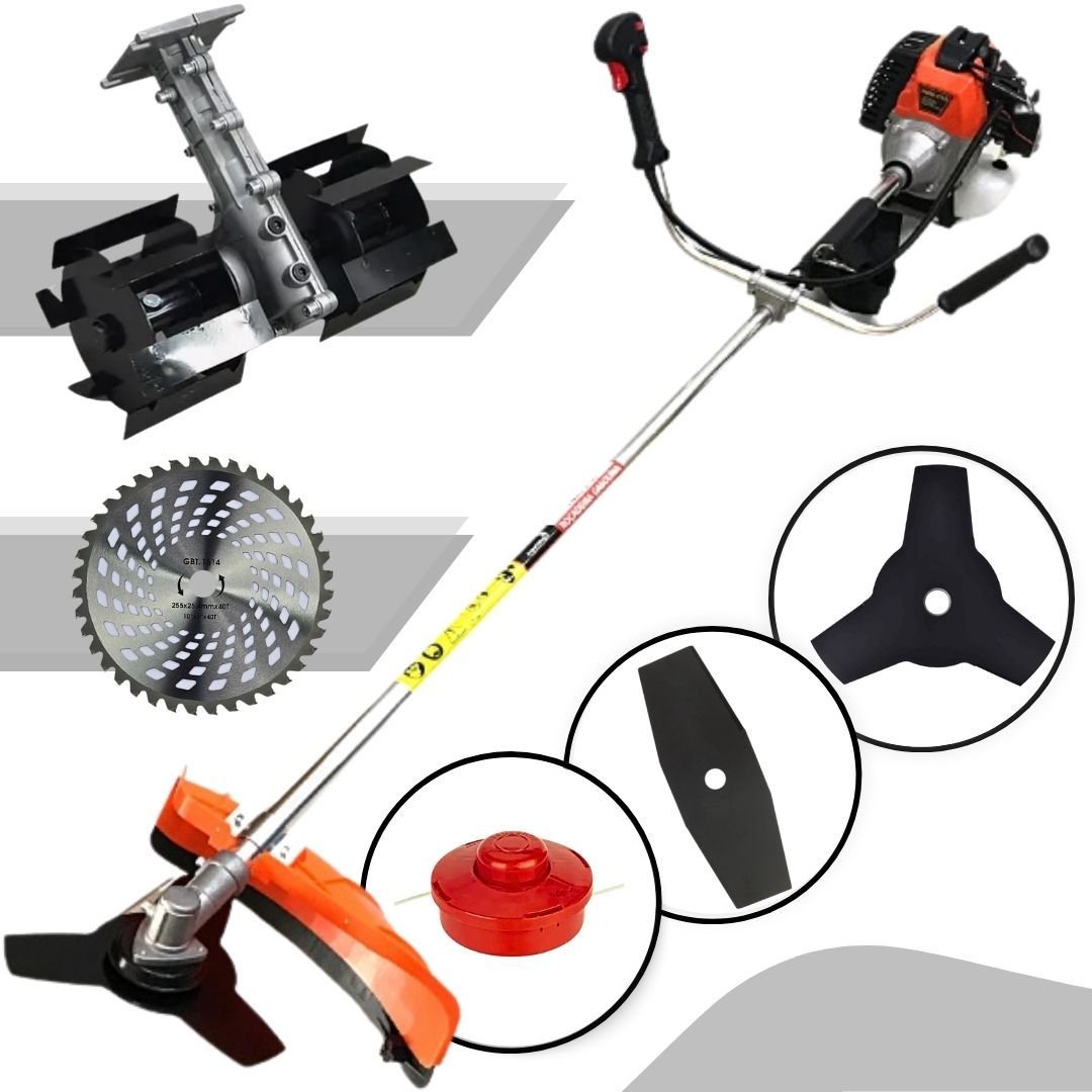 Roçadeira com Enxada Capinadeira a Gasolina Importway 5x1 de 3hp 63cc ...