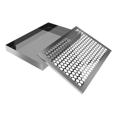 Escorredor P/ Batatas Fritas Inox 40x25x7cm Pastel Salgados