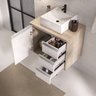 Conjunto Gabinete Banheiro Completo Prisma 60cm - 3