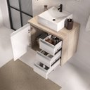 Ver imagem 3 de Conjunto Gabinete Banheiro Completo Prisma 60cm