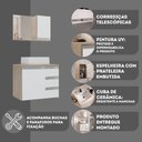 Ver imagem 4 de Conjunto Gabinete Banheiro Completo Prisma 60cm