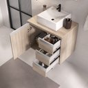 Ver imagem 3 de Conjunto Gabinete Banheiro Completo Prisma 60cm - Madeirado Inteiro