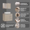 Ver imagem 4 de Conjunto Gabinete Banheiro Completo Prisma 60cm - Madeirado Inteiro