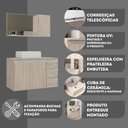 Ver imagem 4 de Conjunto Gabinete Banheiro Completo Prisma 80cm