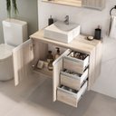 Ver imagem 3 de Conjunto Gabinete Banheiro Completo Prisma 80cm