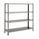 Ver imagem 1 de Estante aberta 4 Planos em inox Therj EPSInox AISI 304 170cm x 30cm x 100cm