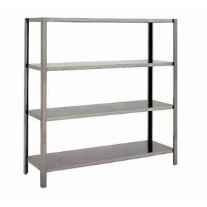 Estante aberta 4 Planos em inox Therj EPSInox AISI 304 170cm x 30cm x 100cm
