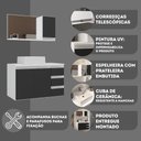 Ver imagem 4 de Conjunto Gabinete Banheiro Completo Prisma 80cm
