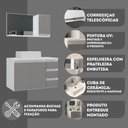 Ver imagem 5 de Conjunto Gabinete Banheiro Completo Prisma 80cm