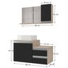 Kit Gabinete Banheiro Completo com Armário Cuba Espelheira Cross 80cm - 4