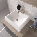 Ver imagem 3 de Kit Gabinete Banheiro Completo com Armário Cuba Espelheira Cross 80cm