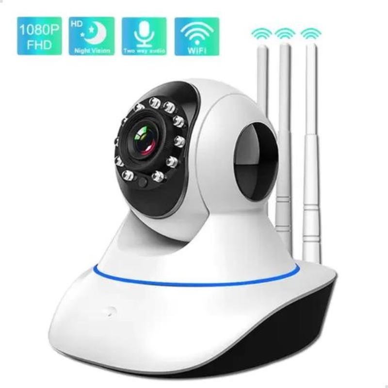 Câmera Babá Eletrônica 1080p Full Hd Wifi 360 Ip Visão - 2