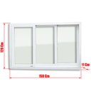 Ver imagem 3 de Janela PVC 3F. 120 x 150 V.Liso Brimak