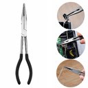 Ver imagem 3 de Alicate Extra Longo de Bico Reto Profissional 11 Polegadas Aco Cabo Emborrachado Multiuso Pesca Peix