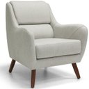 Ver imagem 1 de Poltrona Decorativa para e Recepção Gooby D02 Linho Bege C-107 - Lyam Decor