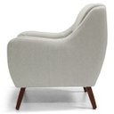 Ver imagem 3 de Poltrona Decorativa para e Recepção Gooby D02 Linho Bege C-107 - Lyam Decor