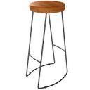 Ver imagem 3 de Kit 02 Banquetas Altas Industrial Para Cozinha Sala de Jantar Maia D01 Peroba Rosa - Lyam Decor