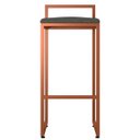 Ver imagem 3 de Kit 04 Banquetas Alta Para Cozinha Sala de Jantar Hanna L02 Bronze Linho Chumbo - Lyam Decor