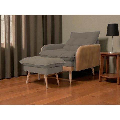 Poltrona Amamentação Reclinável Decorativa - Harpia Decor