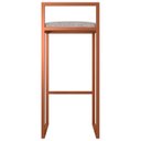 Ver imagem 6 de Kit 2 Banquetas Alta para Cozinha Sala de Jantar Hanna L02 Bronze Linho Bege - Lyam Decor