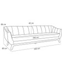 Ver imagem 6 de Sofá 3 Lugares para Sala de Estar Atenas 2,30M D02 Linho Bege B-298 - LyAM Decor