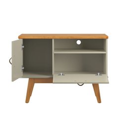Rack Sirius 0.90 para Sala Tv 32 Polegadas - 3 Cores:off White/cinamomo - 3