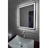 Espelho Led 100x100 Botão Touch Luz 3 Cores Fria Neutra Quente Retangular Jateado 1,00 Metro - 6