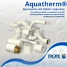 Joelho 45° Graus Aquatherm Soldável Cpvc Bege Para Tubo Água Quente 1” Polegadas De 28mm Tigre - 6