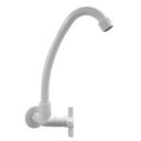 Ver imagem 1 de Torneira Cozinha Parede Bica Móvel Abs Branco Slim 1/4 V
