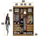 Ver imagem 1 de Guarda Roupa Geom 2 Portas 6 Gavetas Cor:cumaru