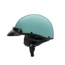 Ver imagem 2 de Capacete Coquinho Scooter Moto Elétrica Bike Couro Turquesa