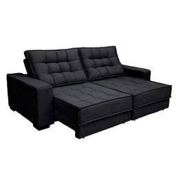 Sofá Retrátil e Reclinável 2,10m Molas Ensacadas Pillow Top Suede Coliseu - 1