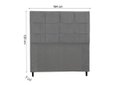 Ver imagem 2 de Cabeceira Casal Queen Size 164 Cm New Style Chumbo para Cama Box Estofada - Jbe Móveis