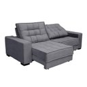 Ver imagem 4 de Sofá Retrátil e Reclinável 2,30m Suede Coliseu